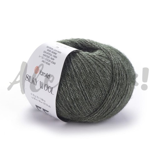 YarnArt Silky Wool 346 suszona mięta