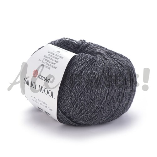 YarnArt Silky Wool 335 ciemny popiel