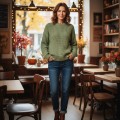 Włóczka LadyYarn Merino XL 011 suszona mięta 25%wełna75% akryl 100 m 100 gr