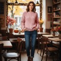 Włóczka LadyYarn Merino XL 014 pudrowy róż 25% wełna 75% akryl 100 m 100 gr