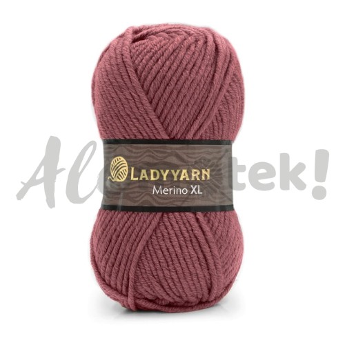 Włóczka LadyYarn Merino XL 015 wrzosowy 25% wełna 75% akryl 100 m 100 gr