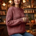 Włóczka LadyYarn Merino XL 015 wrzosowy 25% wełna 75% akryl 100 m 100 gr