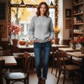 Włóczka LadyYarn Merino XL 021 jasny szary 25% wełna 75% akryl 100 m 100 gr