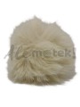 Pompon futrzany 10 cm - ecru