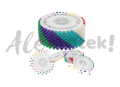 Szpilki krawieckie 36mm na krążku kolorowe 40szt
