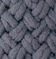 Włóczka Alize Puffy 87 ciemny szary pętelkowa rękodzieła (100gr/9mt)