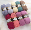 Włóczka Alize Lanagold 466 camel 51% Akryl 49% Wełna 240 metrów 100 gr