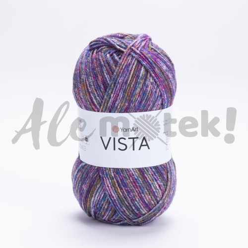 Włóczka YarnArt Vista 9207 75% akryl 25% wełna 100 gr 280 m