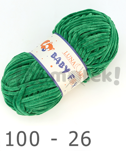 Luna Art Baby Fox 100-26 zielony 100% poliester 100gr 120m 