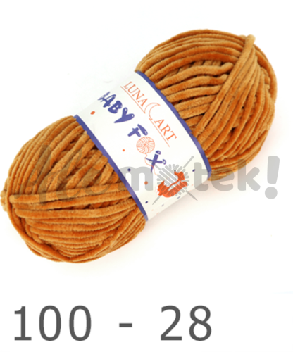 Luna Art Baby Fox 100-28 karmelowy 100% poliester 100gr 120m 