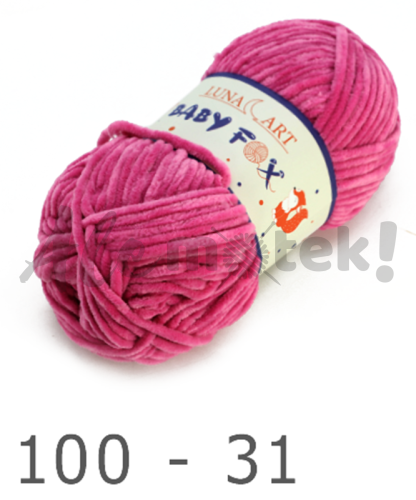 Luna Art Baby Fox 100-31 magenta 100% poliester 100gr 120m