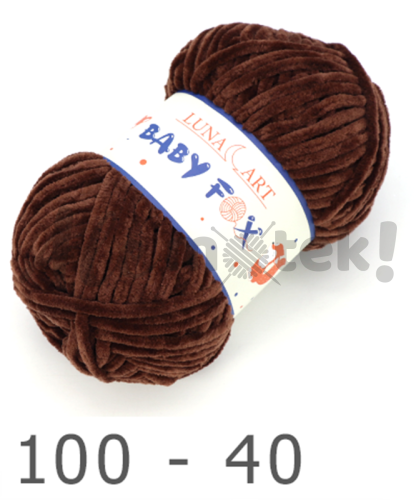 Luna Art Baby Fox 100-40 czekoladowy 100% poliester 100gr 120m