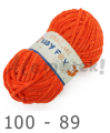 Luna Art Baby Fox 100-89 pomarańczowy 100% poliester 100gr 120m