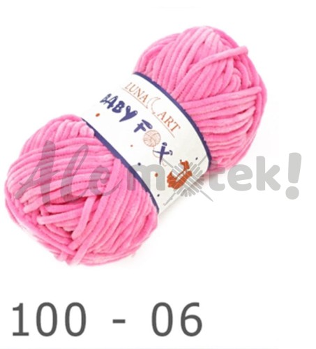 Luna Art Baby Fox 100-06 różowy 100% poliester 100gr 120m