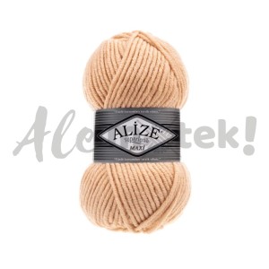 Włóczka Alize Superlana Maxi 502 karmelowy 100 m 100 g 25% wełna 75% akryl 