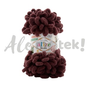 Włóczka Alize Puffy 993 c. brąz pętelkowa rękodzieła (100gr/9mt)