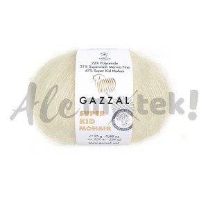 Gazzal Super Kid Mohair 64437 ekru (25gr/237m)