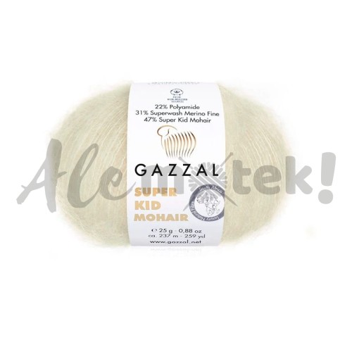 Gazzal Super Kid Mohair 64437 ekru (25gr/237m)