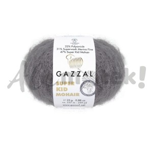 Gazzal Super Kid Mohair 64433 grafitowy (25gr/237m)