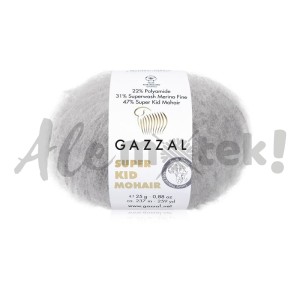 Gazzal Super Kid Mohair 64435 jasny szary (25gr/237m) 