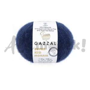 Gazzal Super Kid Mohair 64417 niebieski (25gr/237m) 