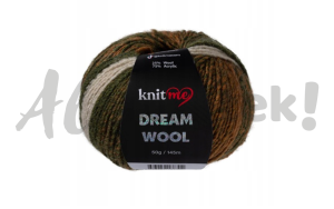 KnitMe Dream Wool 02 50gr 145m 75% akryl 25% wełna