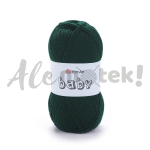 YarnArt Baby 590 butelkowa zieleń 50gr 150m 100% akryl
