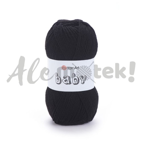 YarnArt Baby 585 czarny 50gr 150m 100% akryl 