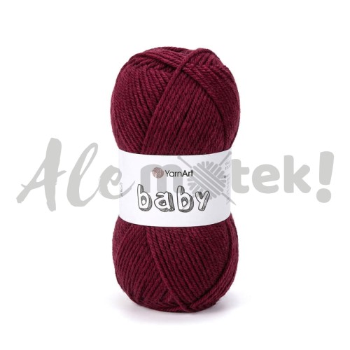 YarnArt Baby 577 bordowy 50gr 150m 100% akryl