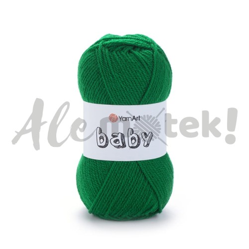 YarnArt Baby 338 zielona choinka 50gr 150m 100% akryl