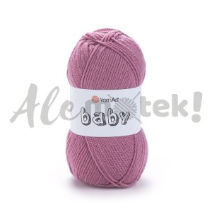 YarnArt Baby 3017 indyjski róż 50gr 150m 100% akryl 