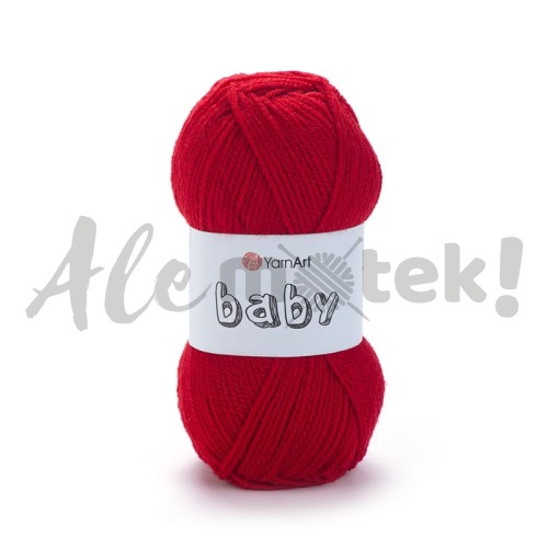 YarnArt Baby 576 czerwony 50gr 150m 100% akryl 