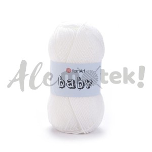YarnArt Baby 501 biały 50gr 150m 100% akryl 