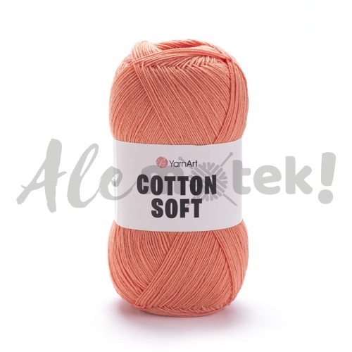 YarnArt Cotton Soft 23 jasny pomarańczowy 100gr 600m 55% bawełna 45% akryl 