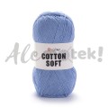 YarnArt Cotton Soft 15 niebieski 100gr 600m 55% bawełna 45% akryl  