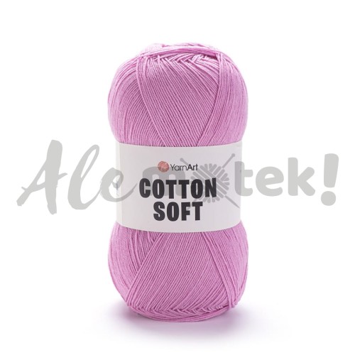 YarnArt Cotton Soft 20 magenta 100gr 600m 55% bawełna 45% akryl 