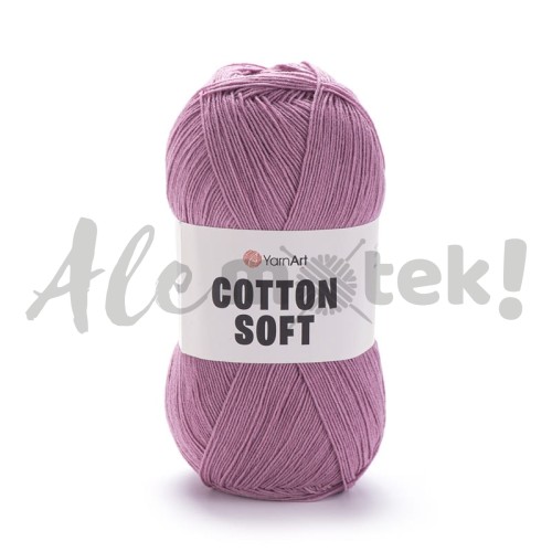 YarnArt Cotton Soft 65 wrzosowy 100gr 600m 55% bawełna 45% akryl 