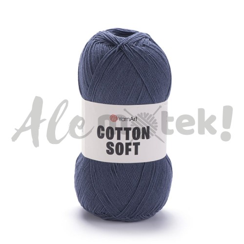 YarnArt Cotton Soft 45 jeansowy 100gr 600m 55% bawełna 45% akryl 