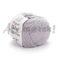 Włóczka YarnArt Baby Cotton 406 jasny szary 50gr 165m 50% bawełna 50% akryl 