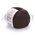 Włóczka YarnArt Baby Cotton 408 czekoladowy 50gr 165m 50% bawełna 50% akryl 