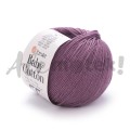 Włóczka YarnArt Baby Cotton 419 śliwkowy 50gr 165m 50% bawełna 50% akryl 