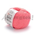 Włóczka YarnArt Baby Cotton 424 neonowy koral 50gr 165m 50% bawełna 50% akryl 