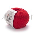 Włóczka YarnArt Baby Cotton 426 czerwony 50gr 165m 50% bawełna 50% akryl