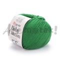 Włóczka YarnArt Baby Cotton 442 zielona choinka 50gr 165m 50% bawełna 50% akryl 