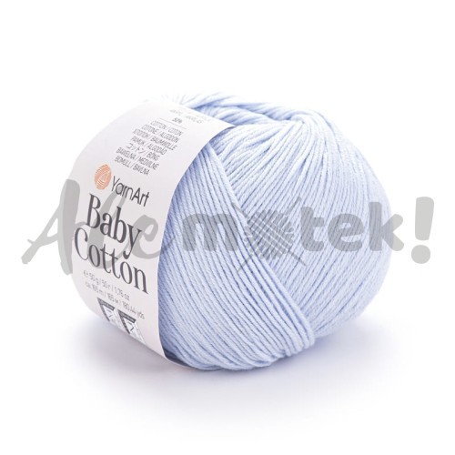Włóczka YarnArt Baby Cotton 450 błękitny 50gr 165m 50% bawełna 50% akryl 