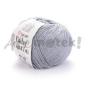 Włóczka YarnArt Baby Cotton 452 szary 50gr 165m 50% bawełna 50% akryl