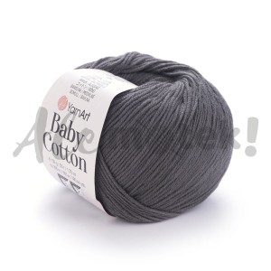 Włóczka YarnArt Baby Cotton 454 grafitowy 50gr 165m 50% bawełna 50% akryl