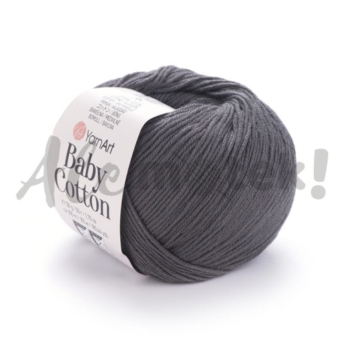 Włóczka YarnArt Baby Cotton 454 grafitowy 50gr 165m 50% bawełna 50% akryl