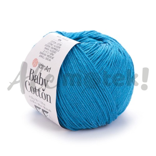 Włóczka YarnArt Baby Cotton 458 turkusowy 50gr 165m 50% bawełna 50% akryl