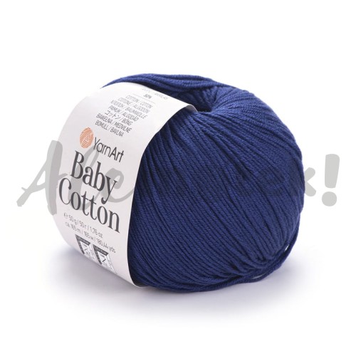 Włóczka YarnArt Baby Cotton 459 granatowy 50gr 165m 50% bawełna 50% akryl